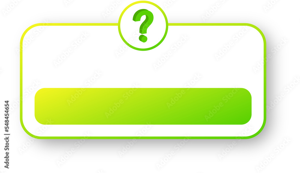 Poster social media question box. ask me a question user interface design.