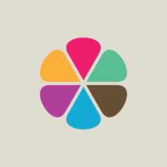 colorful background with circles