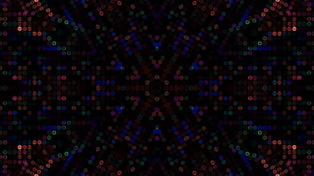 Abstract Kaleidoscope pattern with full colors. Magic mandala. 4k	
