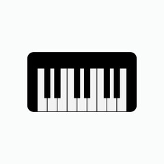 Piano Icon. Music Instrument Symbol for Design, Presentation, Website or Apps Elements.     