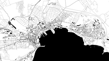 map of the city of Kerch, Crimea