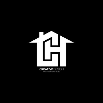 Letter C H Real Estate House Business Logo