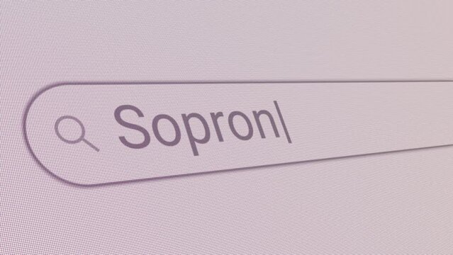 Search Bar Sopron 
Close Up Single Line Typing Text Box Layout Web Database Browser Engine Concept