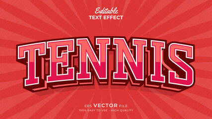 Editable text style effect - sports text effects style illustration