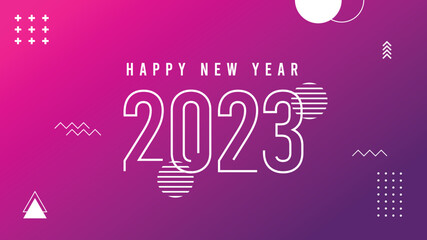 happy new year 2023 abstract background