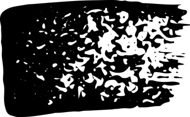 Black paint brush stroke. Ink brush strokes, brushes, lines.