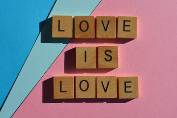 Love is Love, phrase as banner headline