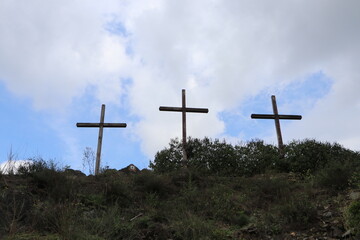 Crosses of fallen war victims