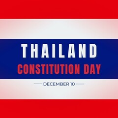 Thailand constitution day design. For social media post