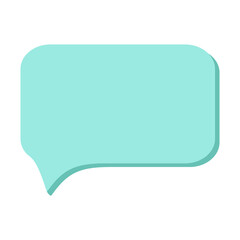 Fototapeta premium Bubble speech box shape icon