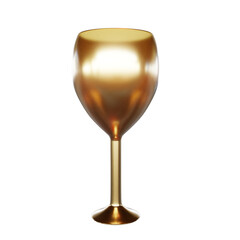 glass of champagne isolated