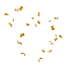 Floating gold confetti
