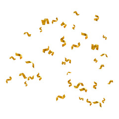 Floating gold confetti