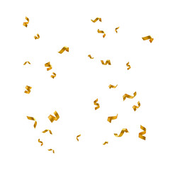 Floating gold confetti