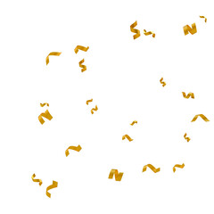 Floating gold confetti