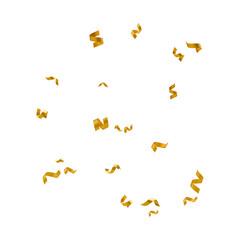 Floating gold confetti