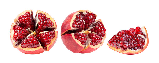 Pomegranate isolated on transparent png