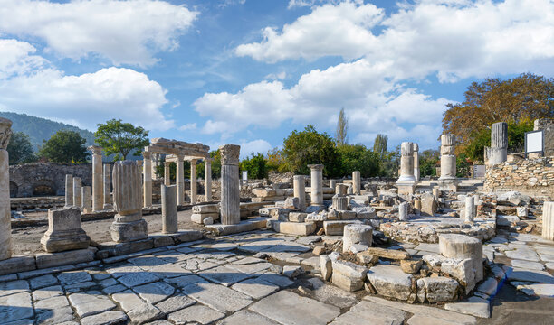 Stratonikeia Ancient City in Eskihisar, Mugla, Turkey. 