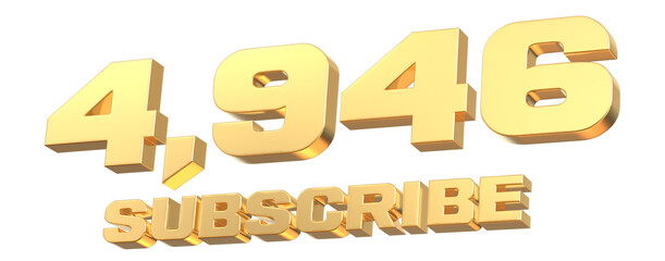 Fototapeta premium Number 3d Gold render KHMER