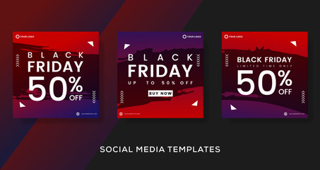 Abstract banner post for black friday fashion sale.premium vector
