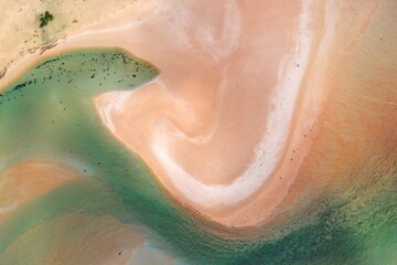 Fototapeta premium Sand and water nature patterns