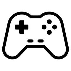 Icono aislado de joystick gamer inalámbrico lineal