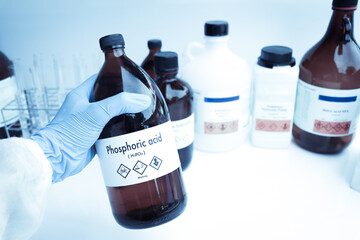 phosphoric acid in glass, chemical in the laboratory and industry