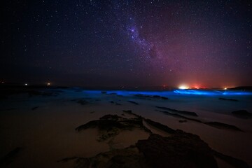 Bioluninescence and stars in Australia