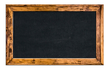Tableau noir cadre bois rustique 
