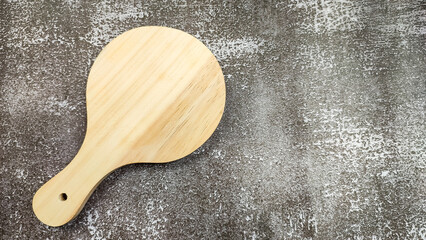 pizza board on grunge texture background