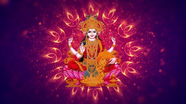 Lakshmi pujan godess laxmi idol Copper Kalash coconut with Red accounting note book and haldi kumkum laxmi mata ji religious goddess