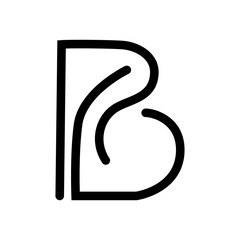 B logo design, abstract Letter B logo design
