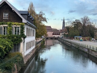 Strasburg Old town center historical streets churches Europe