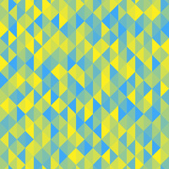 Obraz premium Abstract blue and yellow mosaic background. Vector polygonal design