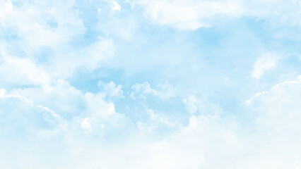 Naklejka na ściany i meble blue sky background with tiny clouds. blue sky with beautiful natural white clouds