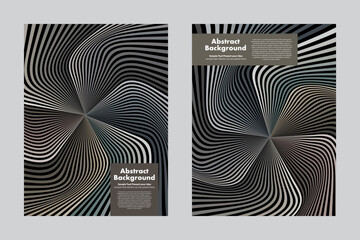 abstract background twist lines geometric vector design, cover posters flyers leaflets brochures annual websites layout templates wallpaper backdrop, dark tones 