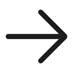 Arrow icon in flat isolated on white background. Vector illustration. EPS 10.
