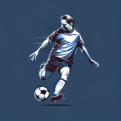 Playing soccer, concept art, ball, competition, game