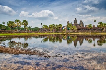 Angkor Wat monument in Cambodia