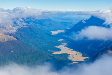  Fiordland National Park landscape from the Airplane