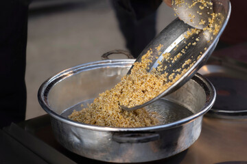 Cooking boiled cracked wheat 1