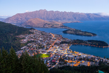 Fototapeta premium Queenstown cityscape