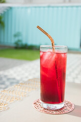 glass of fresh juice