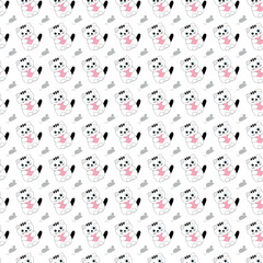 seamless pattern with a cat 