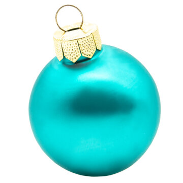 single blue christmas tree ball