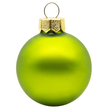 single green christmas tree ball