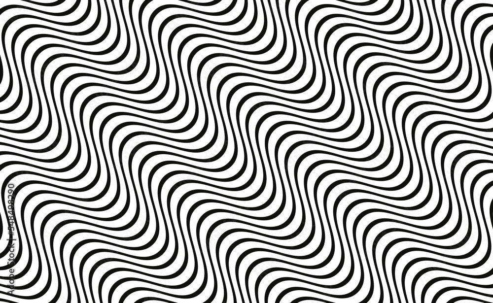 Poster abstract curve wavy background. minimal black patterns with wavy lines are isolated on white backgro