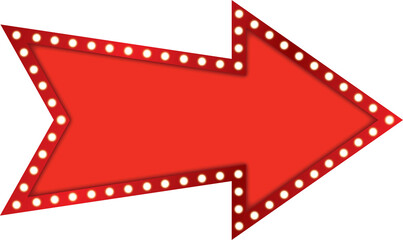 Obraz premium Card Arrow Light Bulb Lightbox Banner