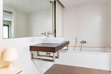Bathroom adapted for people with disabilities