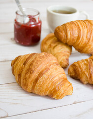 croissant and coffee
